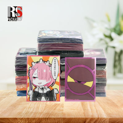 Jasny Sim Poly Holograficzne rękawy kart do gier Anime rękawy kart handlowych Yugioh