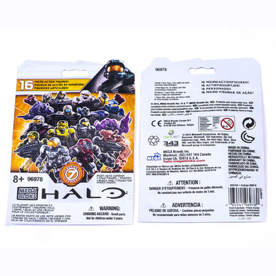 Zamówienie na zamówienie Akceptowane Drukowanie Stand Up Zipper Plastic Bags For Toy Brick Packaging
