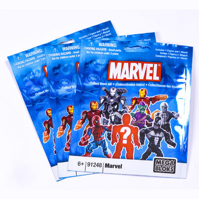 Zamówienie na zamówienie Akceptowane Drukowanie Stand Up Zipper Plastic Bags For Toy Brick Packaging
