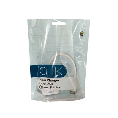 Opakowanie linii drutowej Przejrzysty Stand Up Zipper Bag Woda do opakowania kabli USB