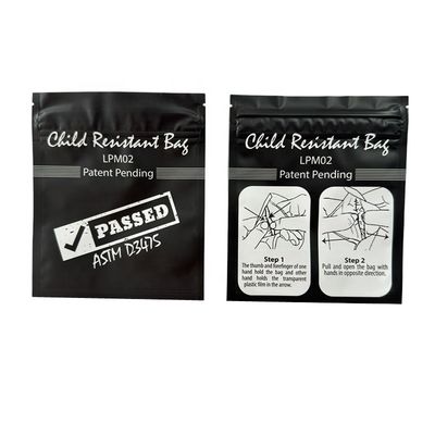 Niestandardowy druk plastikowy MOPP / VMPET / PE Child Proof Pouch For Smell Proof Cookie Packaging