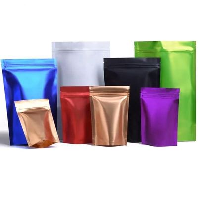 Opakowania spożywcze Zip Lock Laminated Poly Bag Frosted Plastic Resealable Stand Up Pocket Bag