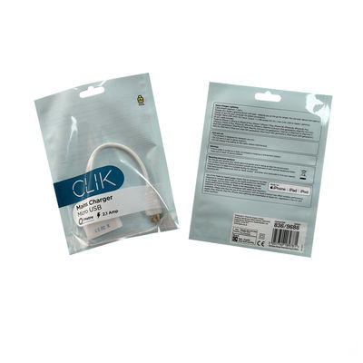 Glosy Clear Plastic Ziplock Pocket Bag For Mobile Phone Case And USB Cables Packaging (Bliska, przejrzysta plastikowa torba z zamkiem do telefonów komórkowych i kabelów USB)