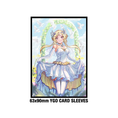 Niestandardowy rozmiar anime Yugioh 62x89mm Solid Art Drukowana gra plastikowa rękawy kart handlowych