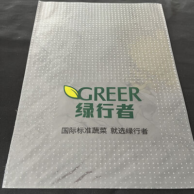 Niestandardowe Micro Perforated OPP Heat Seal Gravure Printing Fresh Green Vegetable Sandwich Packaging Bag