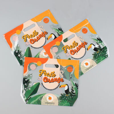 Na zamówienie wydrukowane, ponownie zamykane, przejrzyste, przezroczyste plastikowe worki warzywne, klasy żywnościowej, opakowania na świeże owoce