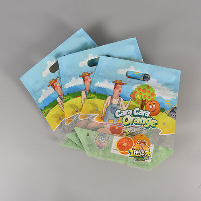 Na zamówienie wydrukowane, ponownie zamykane, przejrzyste, przezroczyste plastikowe worki warzywne, klasy żywnościowej, opakowania na świeże owoce