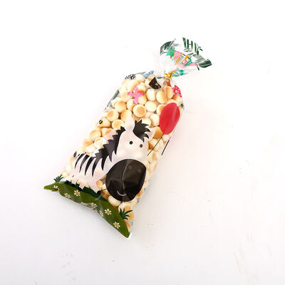 Niestandardowe wydrukowane opakowania prezentów Cello Cellophane Party Treat Bags Favor Clear Candy Cookie Plastic Poly Goodie Storage Bags