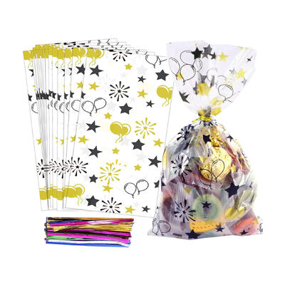 Chiny Produkcja Niestandardowa Drukowanie przezroczyste przezroczyste Cello Cukierki imprezy urodzinowa Łup czekoladki Cukierki worki