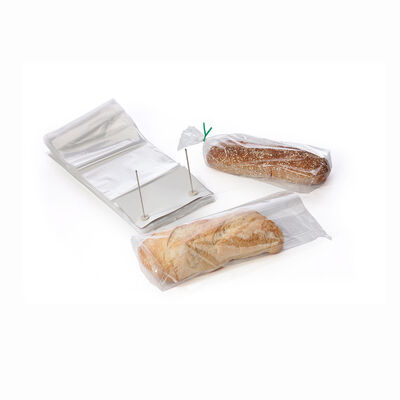 Niestandardowy przejrzysty LDPE Wicket Bread Bag do przechowywania piekarni OPP Sandwiches Bread Bags Print Food Packaging Bag with Twist