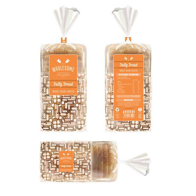 Niestandardowy przejrzysty LDPE Wicket Bread Bag do przechowywania piekarni OPP Sandwiches Bread Bags Print Food Packaging Bag with Twist