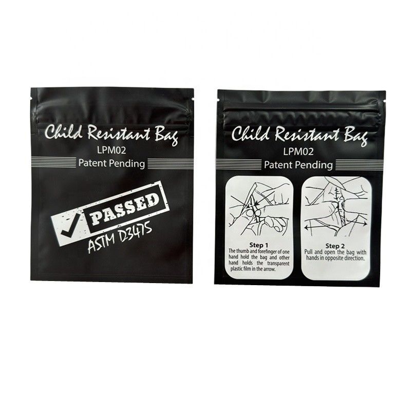 Niestandardowy druk plastikowy MOPP / VMPET / PE Child Proof Pouch For Smell Proof Cookie Packaging