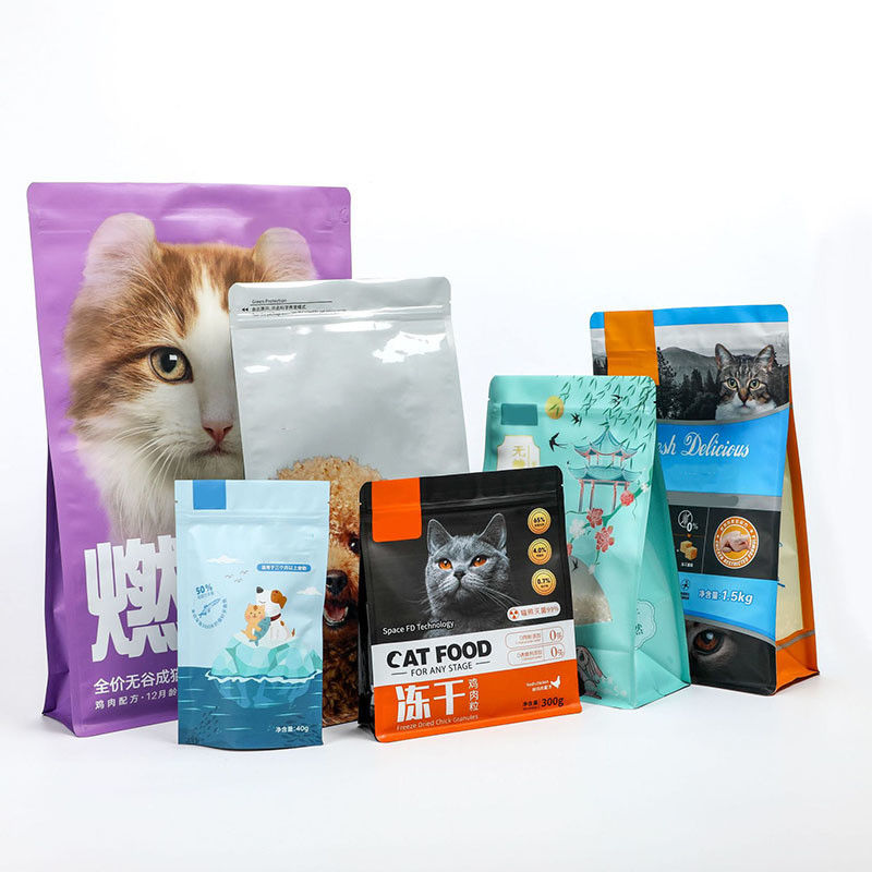 Mylar Stand Up Zipper Bag Smell Proof Pet Food Storage Ponownie zamknięte stand up bags