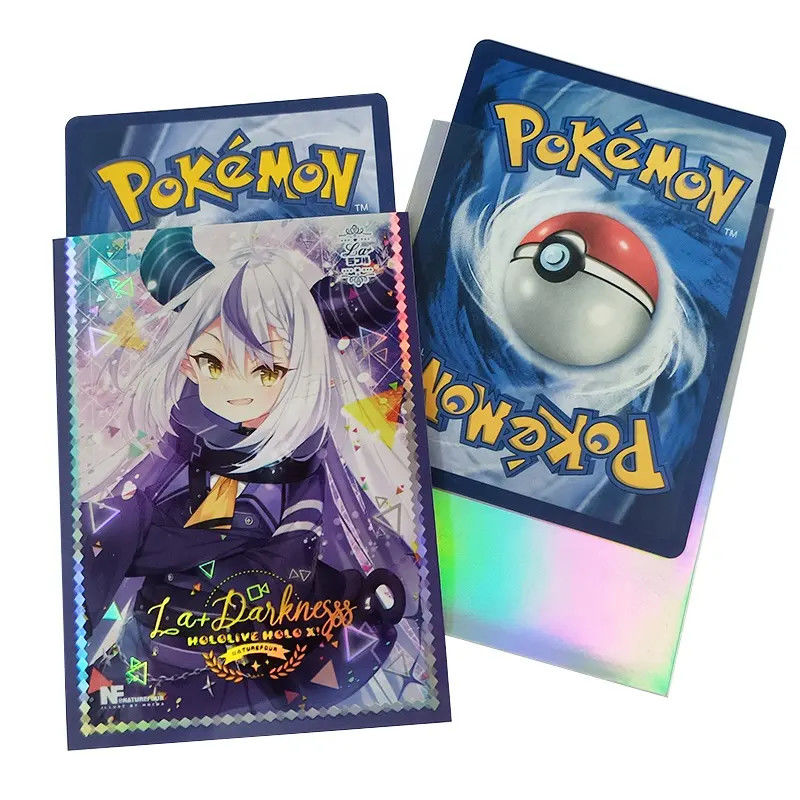 Niestandardowa drukarka holograficzna MTG Standardowy rozmiar Cute Anime Dziewczyna Druk rękawów kart handlowych