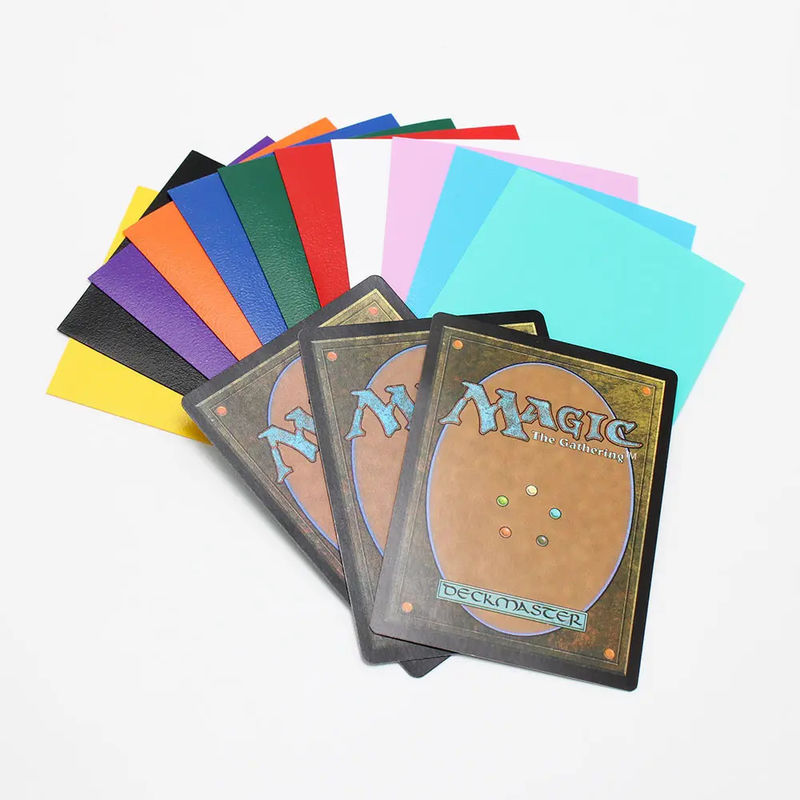 Kolorowa rękawica kart Matte 16 kolorystyczne konsekwentne cięcie Mtg TCG CCG Yugioh PP Materiał kartki fotograficznej