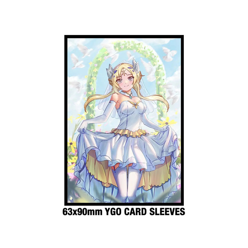 Niestandardowy rozmiar anime Yugioh 62x89mm Solid Art Drukowana gra plastikowa rękawy kart handlowych
