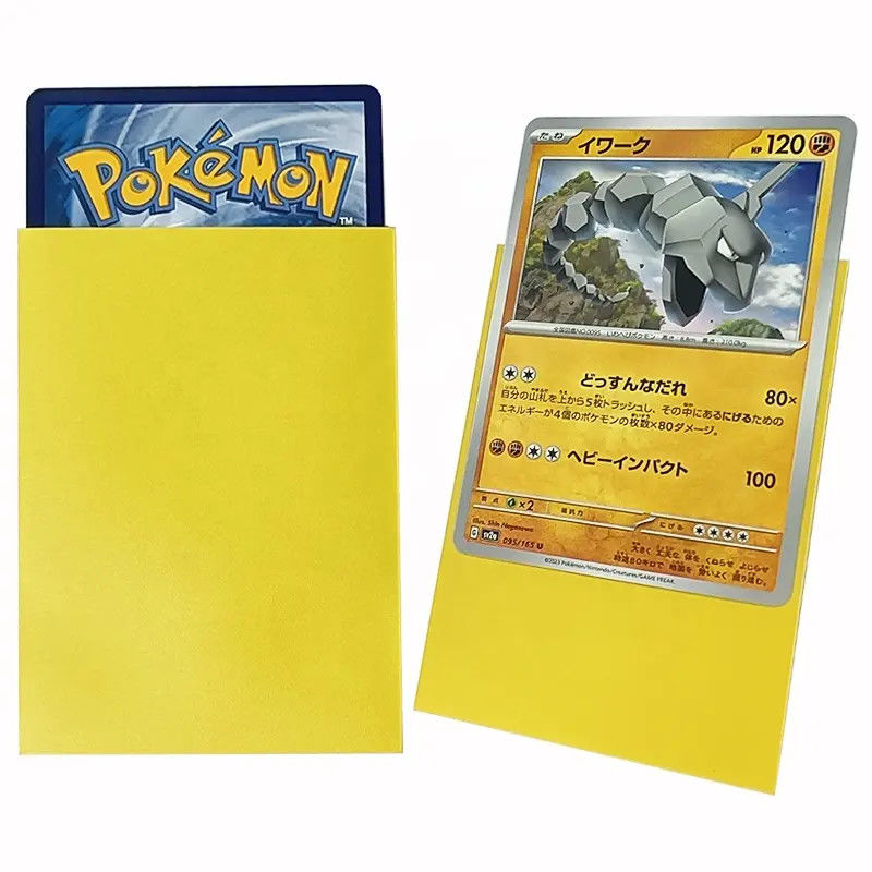 Żółty Mate Standardowy Rozmiar 66x91mm Mate Protector Karty MTG Game Trading Card Holder
