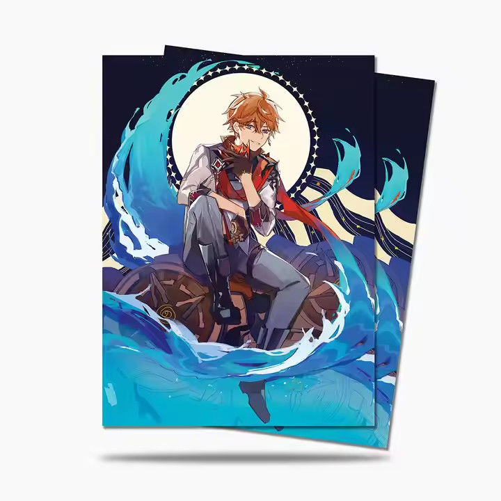 Zindywidualizowany 61x91mm Sport Print Anime Card Holder Logo Print Trading Card Sleeves Custom