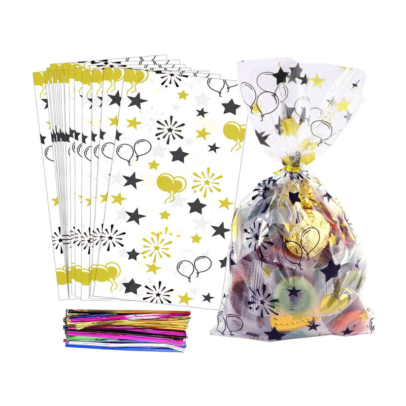 Chiny Produkcja Niestandardowa Drukowanie przezroczyste przezroczyste Cello Cukierki imprezy urodzinowa Łup czekoladki Cukierki worki