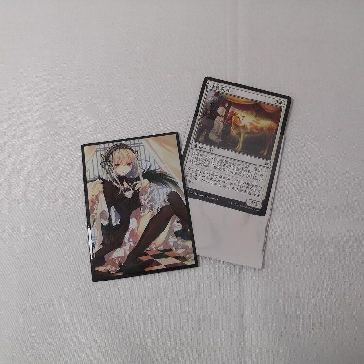 Prywatne Niestandardowe Drukowane Kartki Anime Ochrona rękawów Gra Karciana Akcesoria Niestandardowe Kartki Artystyczne rękaw